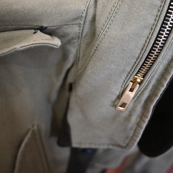 Rag & Bone Military Jacket Size 0 Womens Army Green Brown Button Front Utility - Picture 8 of 8